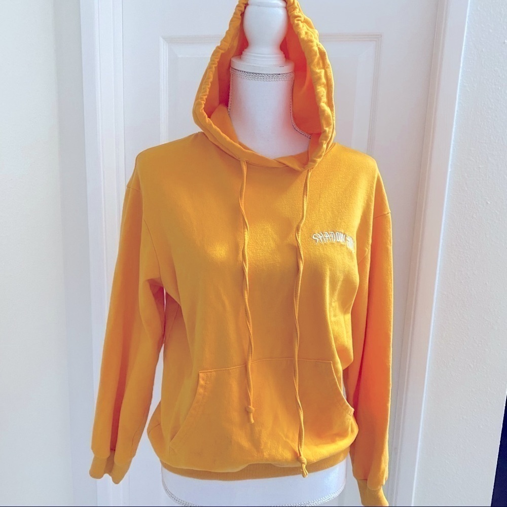 SHEIN USA Shadow Hill Yellow Hoodie Pullover Sm